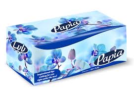 تصویر 1 از دستمال کاغذی جعبه ای سبک و قابل حمل با تنوع رنگ‌